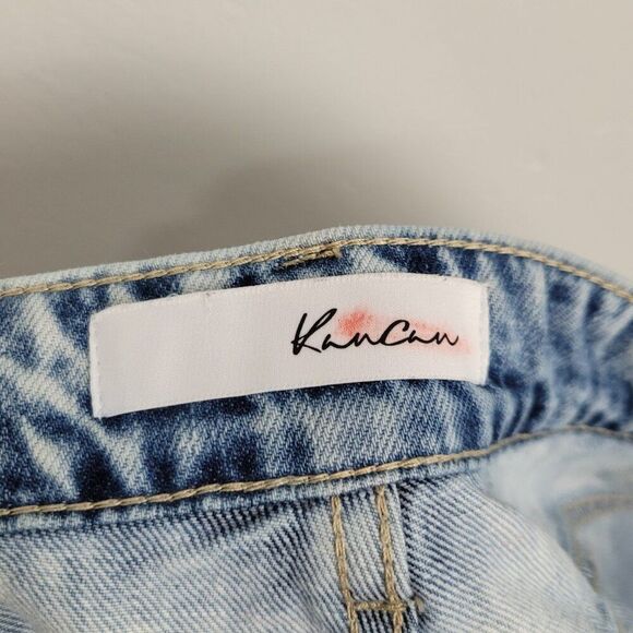 KanCan Monty Ultra High Rise Shorts Distressed Light Blue Size 2XL - Picture 11 of 11